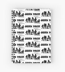 Golden Podium Silouettes Spiral Notebook