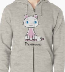 Cathy the cat Zipped Hoodie