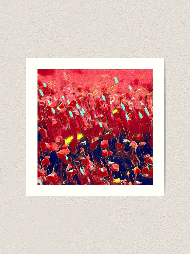 Alternate view of Magical poppy field Art Print