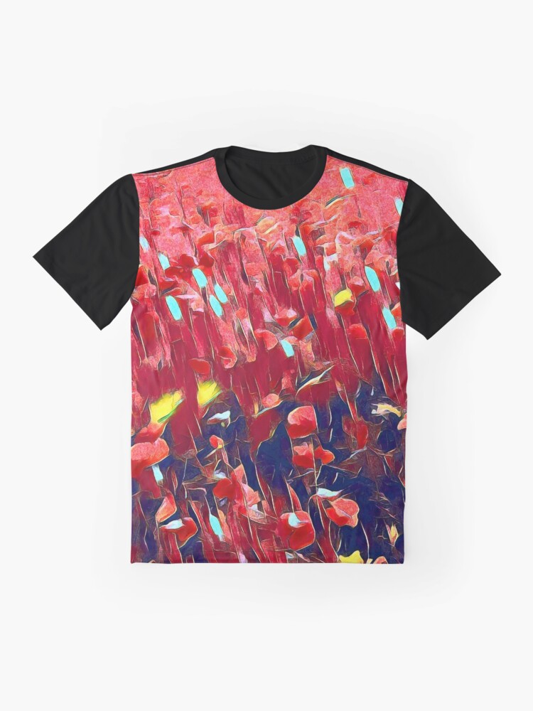 Alternate view of Magical poppy field Graphic T-Shirt