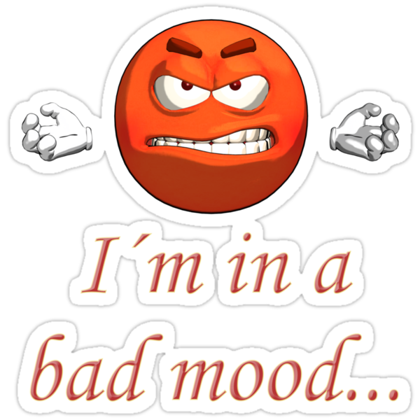 I´m In A Bad Mood Stickers By Annika Strömgren Redbubble