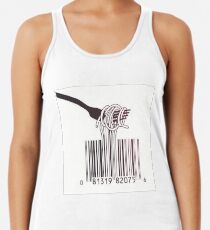 Spaghetti-Barcode Racerback Tank Top