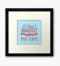 What am I doing with my life? Framed Print