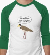 I'm a Plover Not a Fighter Men's Baseball ¾ T-Shirt