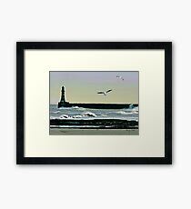 Roker Pier, Sunderland. Framed Print
