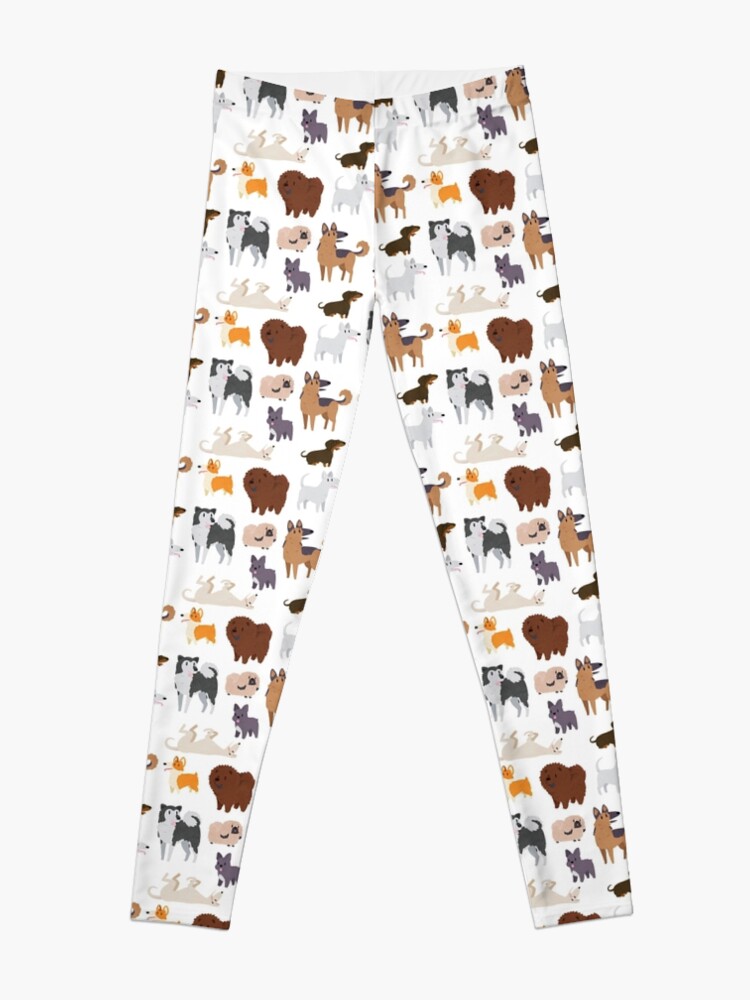 Alternate view of Dog Breeds Pattern Leggings