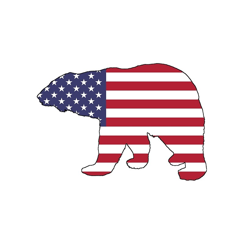 “American Flag – Bear” by DelirusFurittus | Redbubble