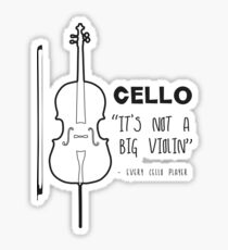 First World Cello Problems Sticker