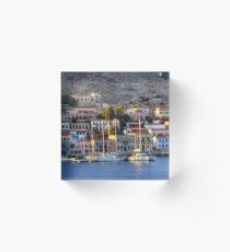 Chalki Ruins Acrylic Block
