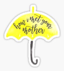 How I Met Your Mother - Yellow Umbrella Sticker
