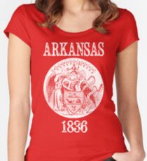 Arkansas State Seal Women's Fitted Scoop T-Shirt