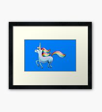Happy Unicorn Framed Print
