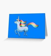 Tarjeta de felicitación Unicornio feliz