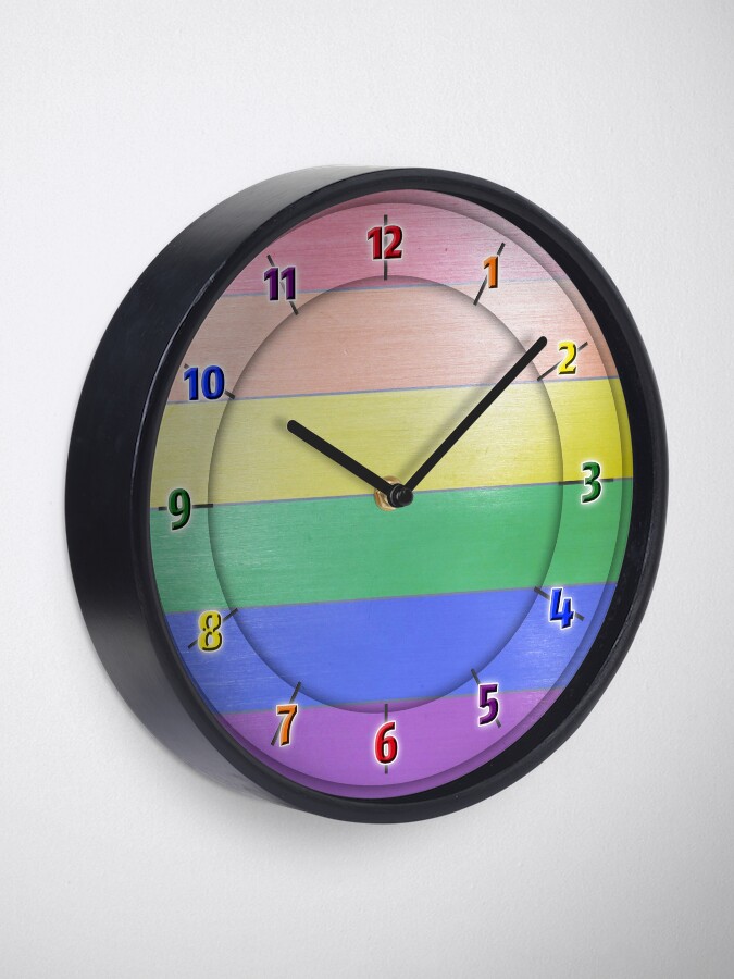 Alternate view of Rainbow PRIDE - Rainbow Clock