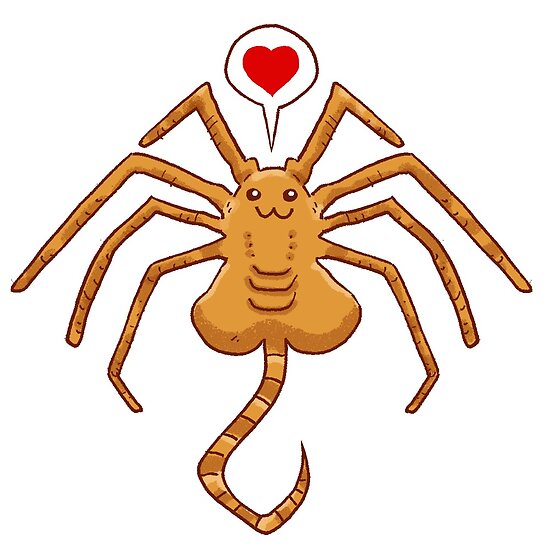 "Kawaii Facehugger" Posters by exeivier Redbubble
