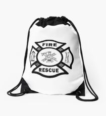 Firefighter Rescue Drawstring Bag