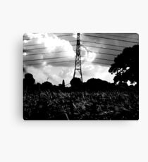 wire-stave Canvas Print