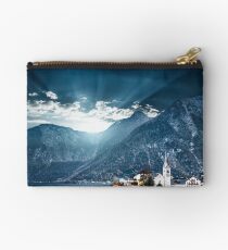 hallstatt in austrian alps Zipper Pouch