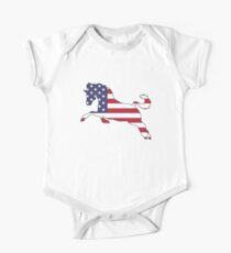 American Flag – Horse One Piece - Short Sleeve