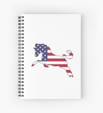 American Flag – Horse Spiral Notebook
