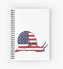 American Flag – Snail Spiral Notebook
