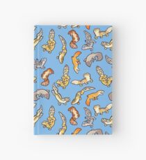 chub geckos in blue Hardcover Journal