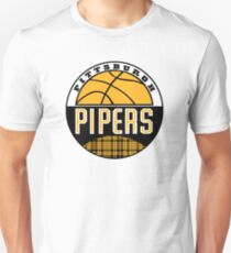 Pittsburgh Pipers ABA Logo Recreated Slim Fit T-Shirt