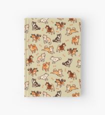 shibes in cream Hardcover Journal