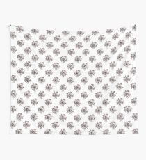 Black and White Roses Pattern Wall Tapestry