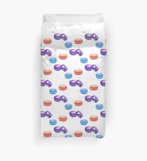 Macaroons Watercolor Design Duvet Cover