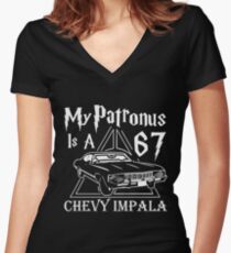 SUPERNATURAL Women's Fitted V-Neck T-Shirt