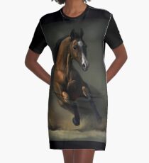Horse Graphic T-Shirt Dress