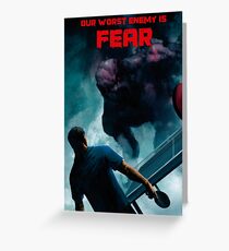 Ping Pong Posters: Fear Greeting Card