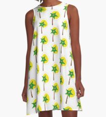 Summery Pattern A-Line Dress