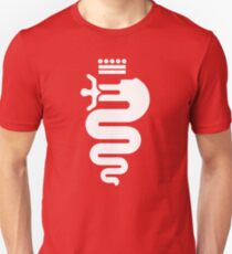 Alfa Romeo biscione (white) Unisex T-Shirt