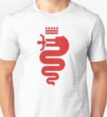 Camiseta ajustada Alfa Romeo biscione (red)