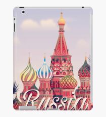 Moscow vintage travel poster iPad Case/Skin