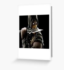 Scorpion Mortal Kombat X Greeting Card