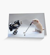 I love golf! Greeting Card