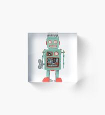 Retro Tin Robot No.1 Acrylic Block