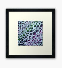 Coloured Bubbles Framed Print