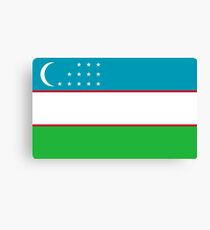 Flag of Uzbekistan Canvas Print