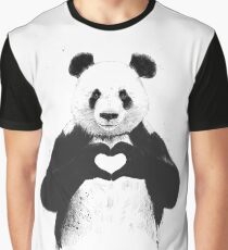 Camiseta gráfica Todo lo que necesitas es amor