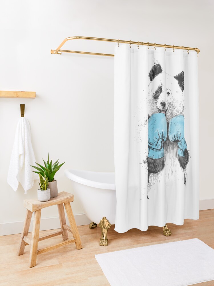 Alternate view of the winner Shower Curtain
