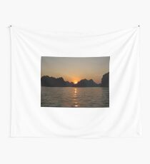 Sunset Ha Long Bay, Vietnam 2 Wall Tapestry
