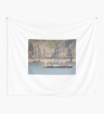 Fishing Boats Ha Long Bay, Vietnam Wall Tapestry