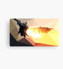 Low Poly Characters- Alduin Canvas Print