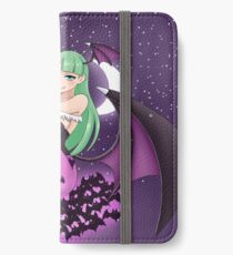 Vinilo o funda para iPhone Morrigan en la luz de la luna