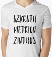 Azarath Metrion Zinthos (Alternativ) T-Shirt mit V-Ausschnitt