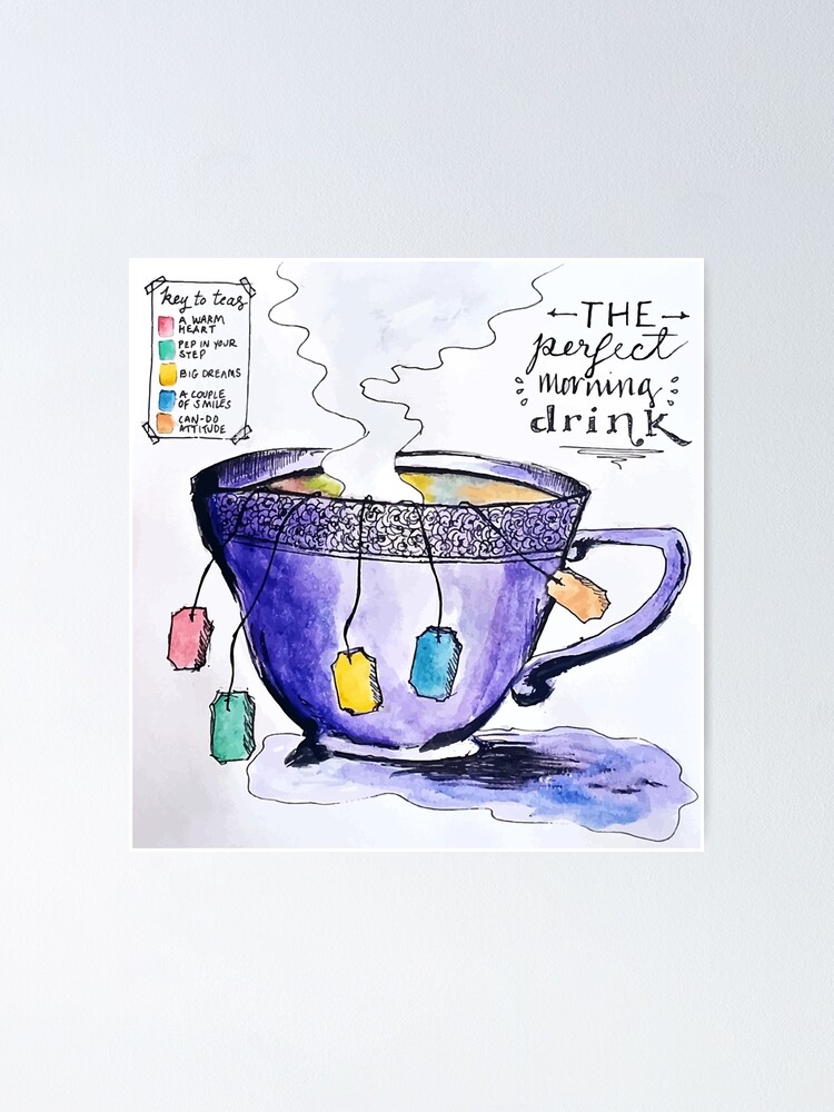 Alternate view of tea Poster